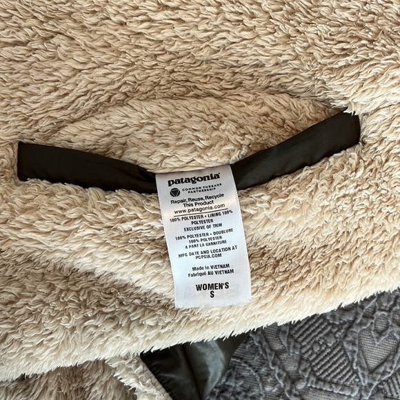 Patagonia Los Gatos Reversible Fleece Sherpa Zip Vest S - Picture 7 of 8